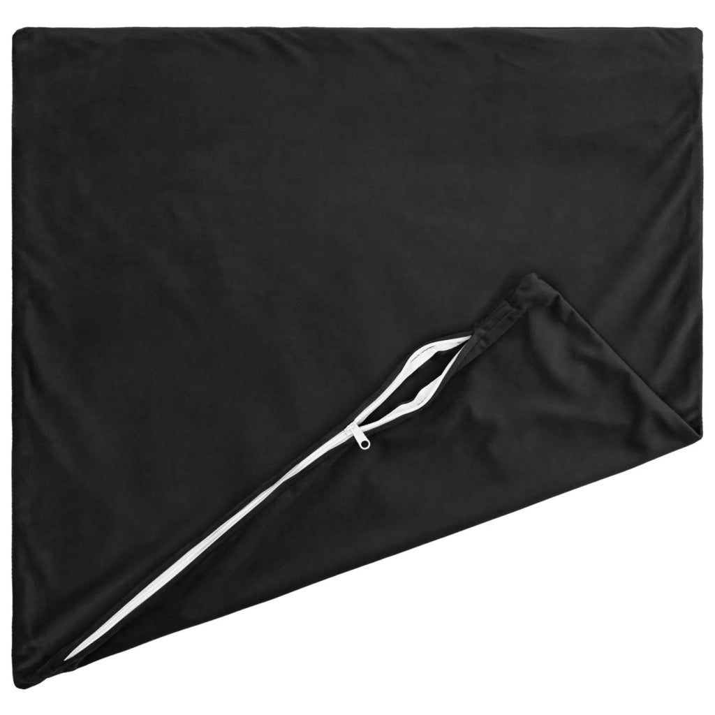 Federa 6 pcs HEERLEN Nero 60 x 60 cm Velluto 912560