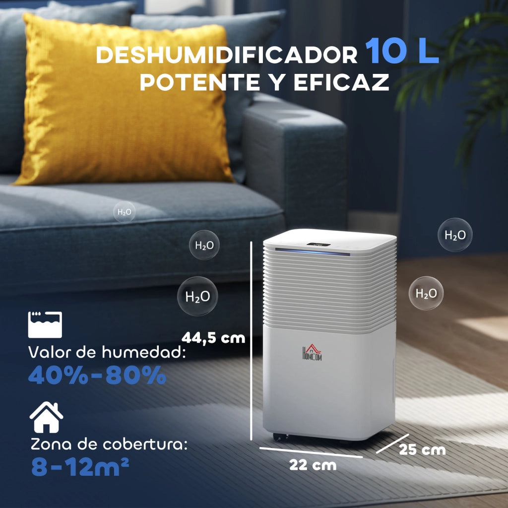Deumidificatore ¨C Minimal ¨C Bianco 10L/d 24H 3 Modi Silenzioso LED