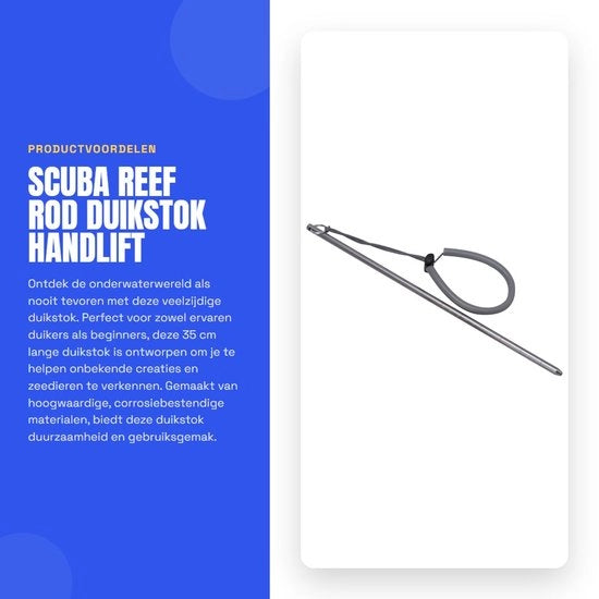Staf da sub 35 cm - Staf da sub - Staf da sub portatile - Resistente alla corrosione - Lega di alluminio