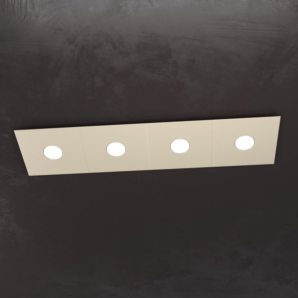 ECCENTRIC APPLIQUE-PLAFONIERA 4 LUCI SABBIA 1156-4L-SA