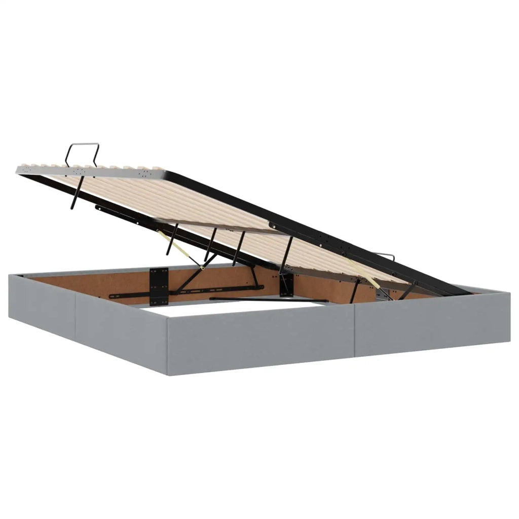 Letto con contenitore LED e materasso Grigio Chiaro 3459084