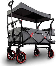 Carrello per bambini - Carrello con maniglia da traino - Grigio
