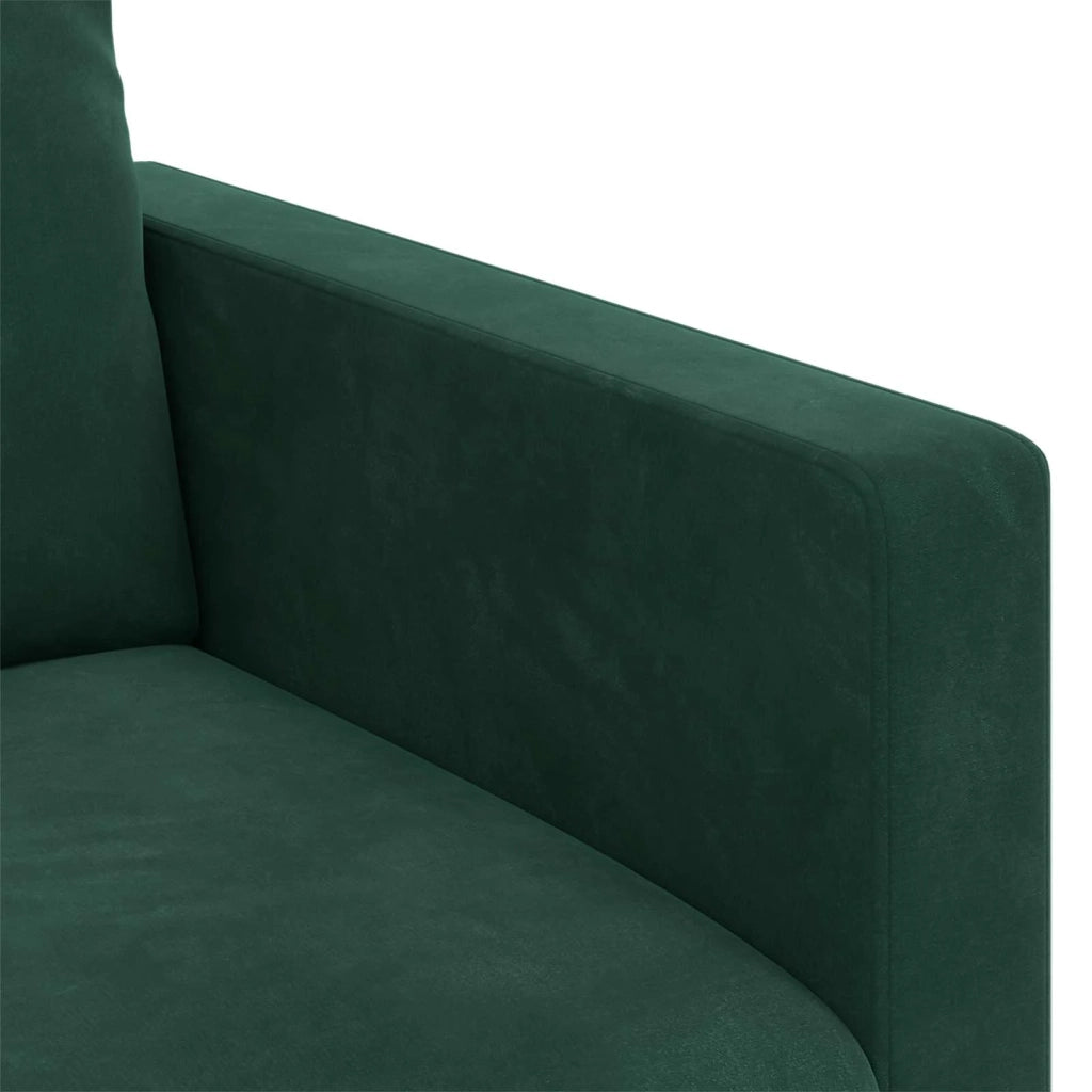 Set di divani 2 pcs Verde Scuro 158 x 78 x 80 cm Velluto 3407553