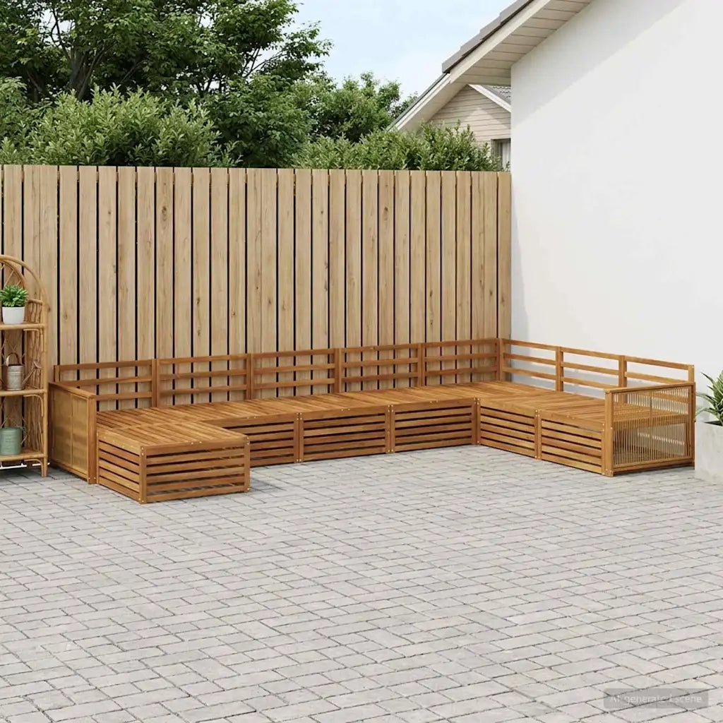 Set di divani da esterno 8 pcs Naturale 3383717