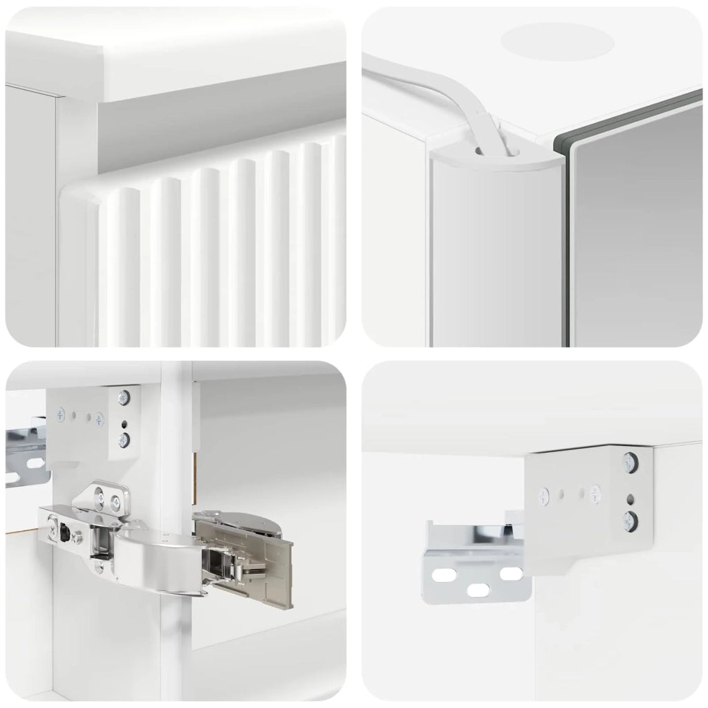 Set di mobili per il bagno 6 pz Bianco 3407151