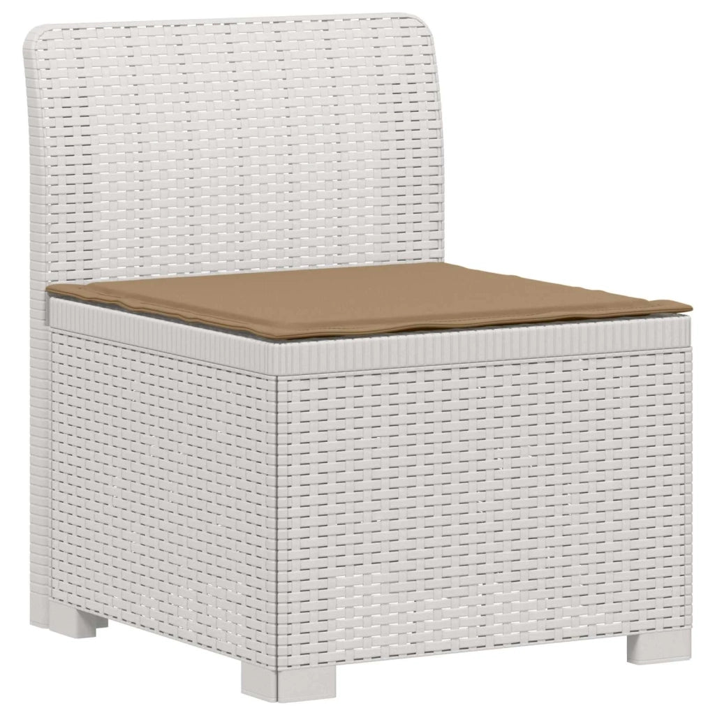 Divano da esterno-Divano da Giardino a 2 Posti con Cuscini Aspetto Rattan PP 773915
