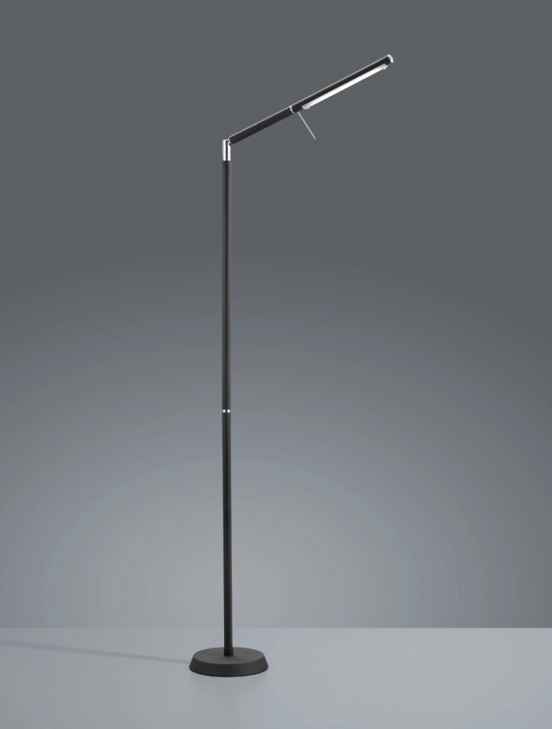 Lampada da terra LED Filigran nera Trio 162 cm dimmer