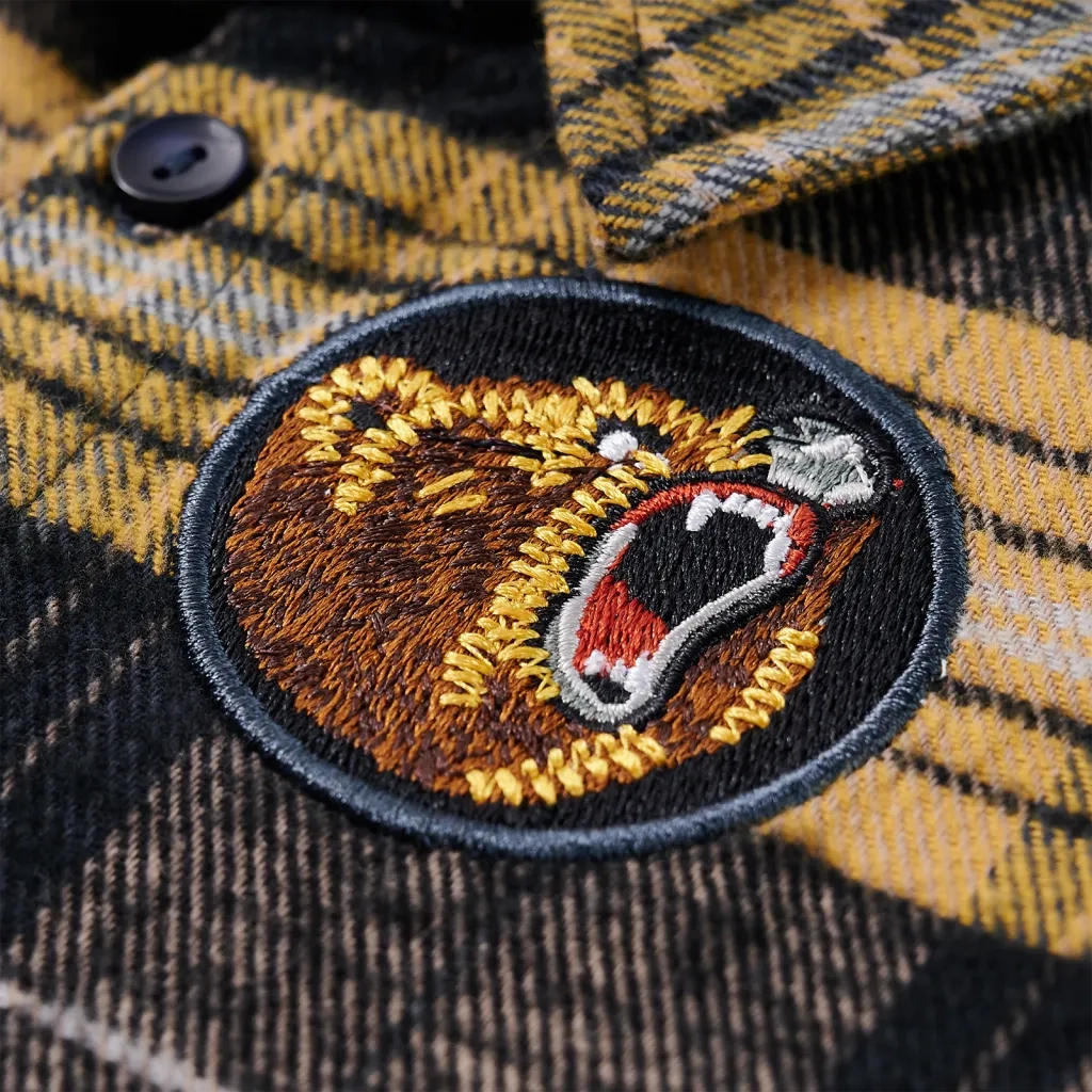 Camicia a Quadri da Bambino Gialla e Nera 92 13414