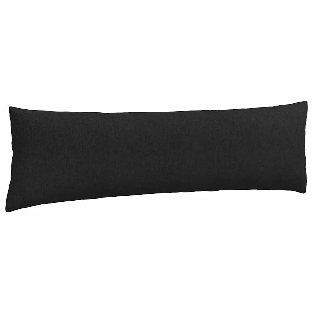 Cuscini da Divano 2 pcs Nero 145 x 40 cm Tessuto 42013827