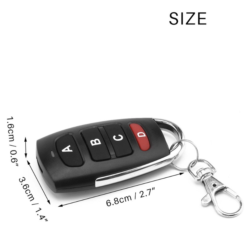 Trade Shop - Telecomando Cancello Duplicatore Codici Code Universale 4 Canali Frequenza 433 -