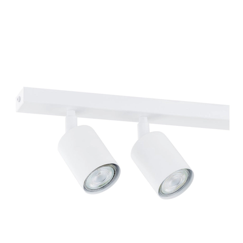 Plafoniera bianca minimal FLASH 6xGU10 8W 116cm Emibig