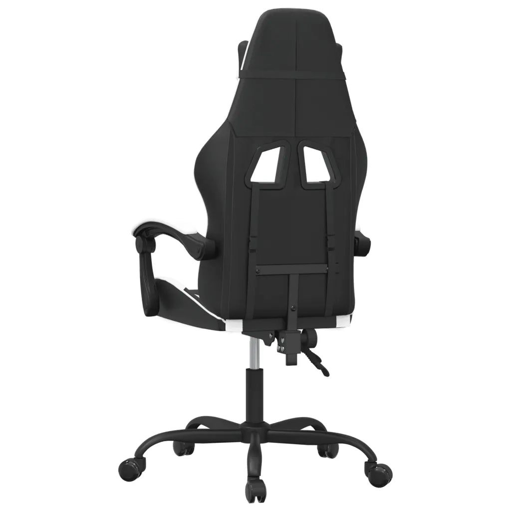Sedia da Gaming Nero e Bianco in Similpelle 3143871