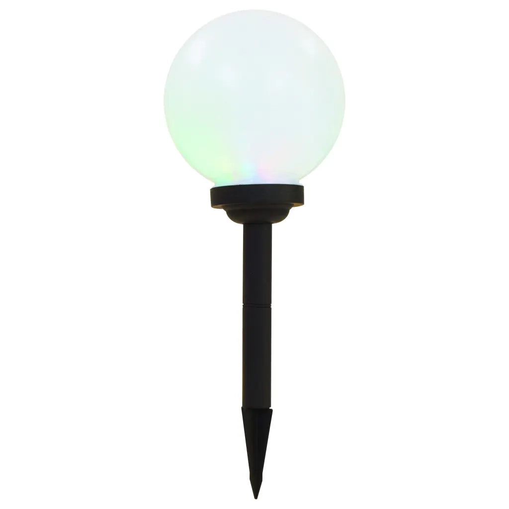 Lampade Solari da Esterni Sferiche 3 pz LED RGB 20 cm 44458