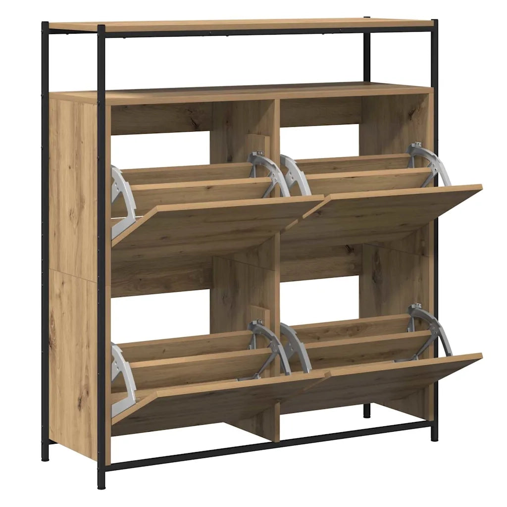 Mobile per scarpe Rovere artigianale 100 x 34 x 112 cm