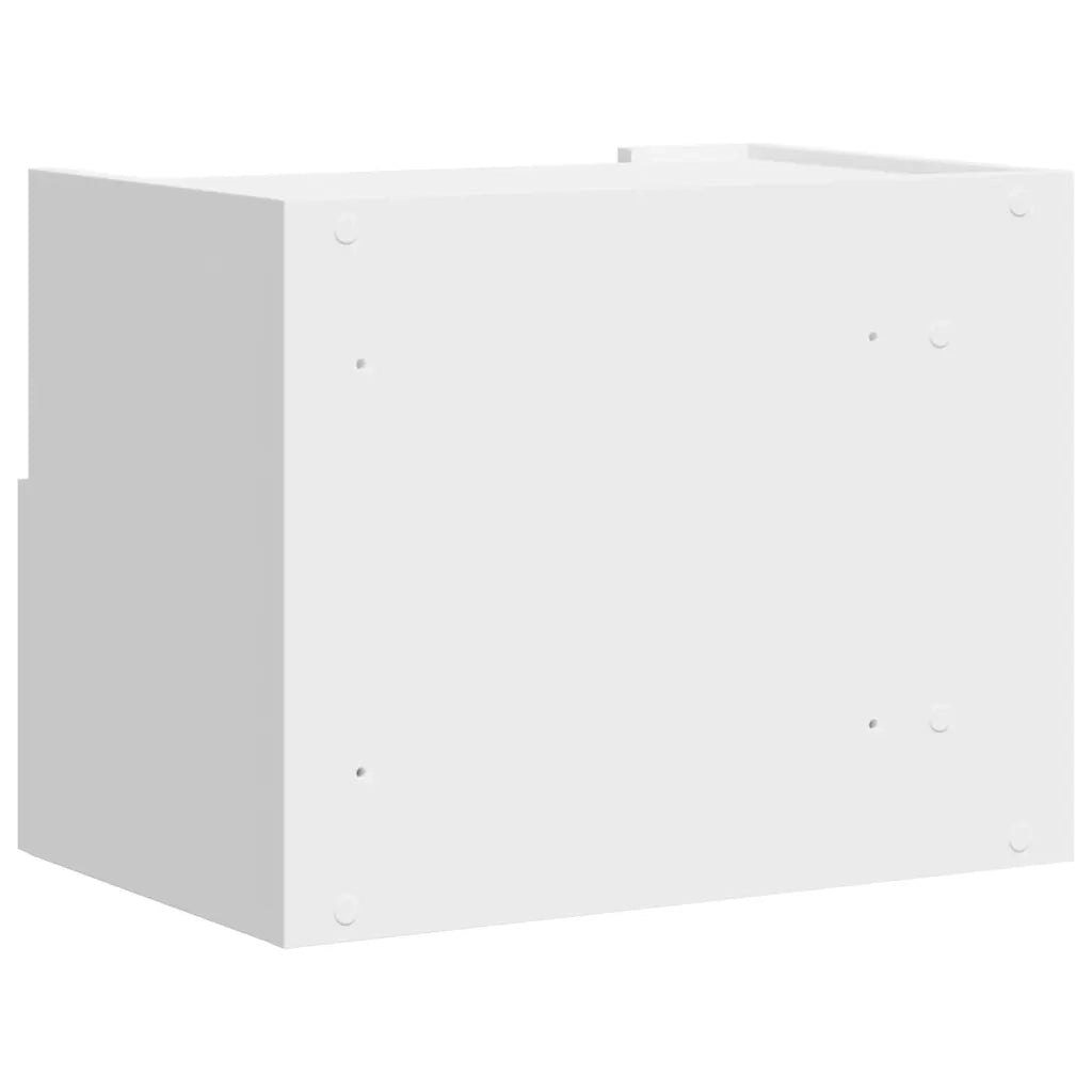 Comodini a Muro 2 pz Bianchi 45x30x35 cm 848312