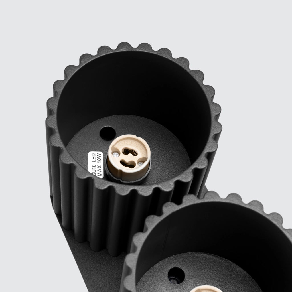 Lampada da soffitto AURA 2 nero GU10