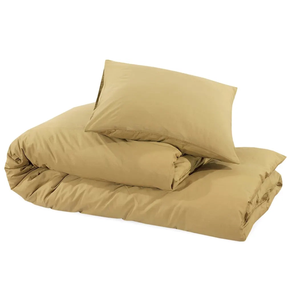 Set Copripiumino Tortora 200x220 cm in Microfibra Leggera 135993