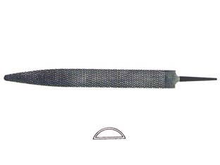 RASPE MEZZE TONDE TAGLIO BASTARDO- - 10 mm.250 taglio bastardo - 6 pezzi