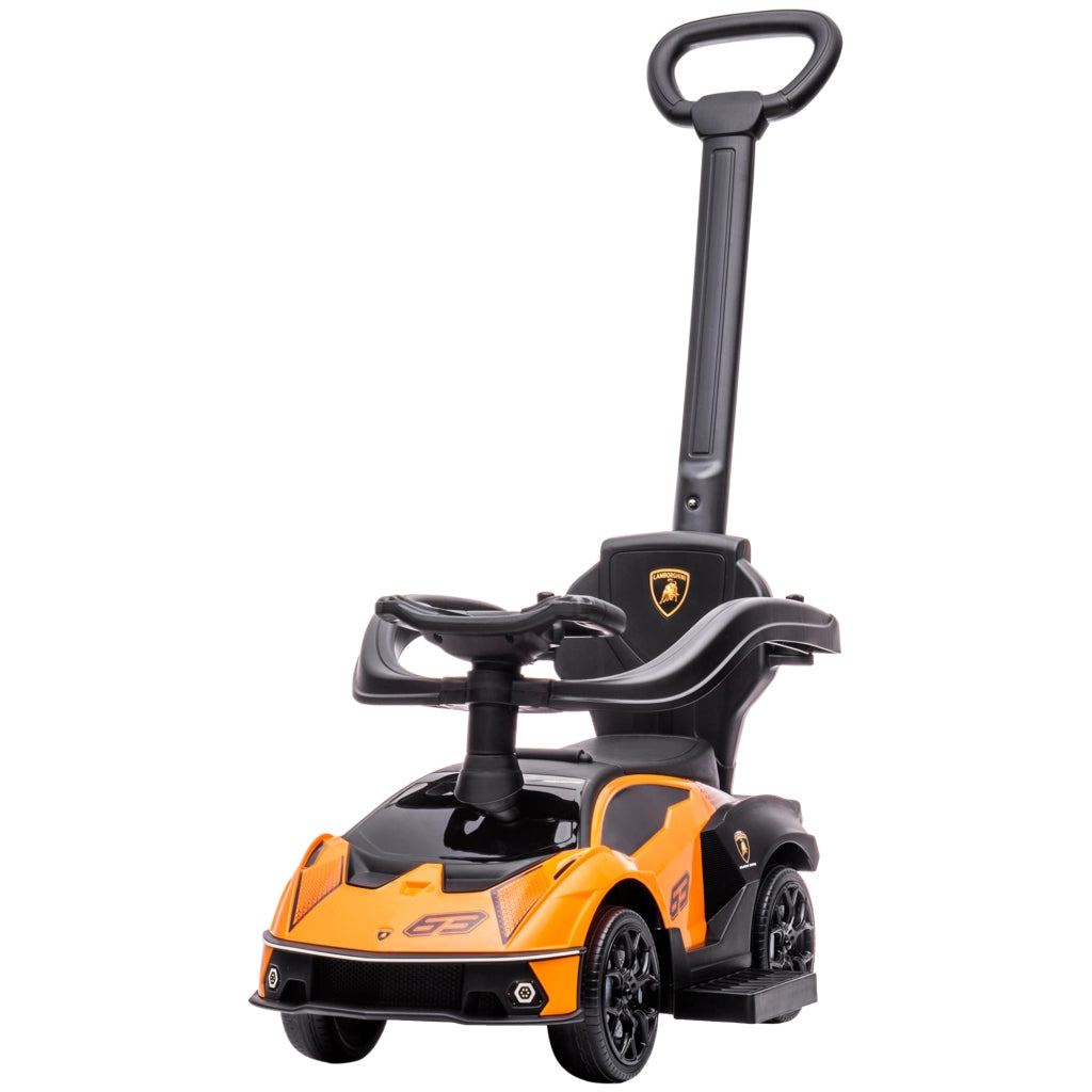 Coche Correpasillos per Bambini 12-36 Mesi ¨C Minimal ¨C Arancione e Nero