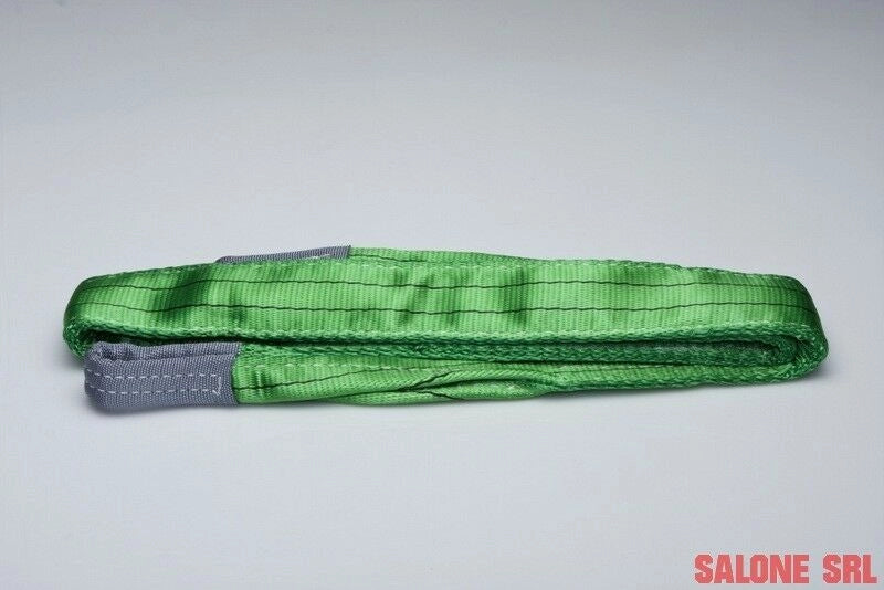 Cinghia sollevamento 60mm 3m 2 ton doppio strato verde per carichi pesanti