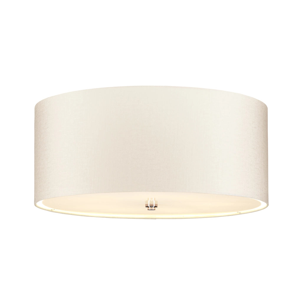 Plafoniera Fletcher Flush Lightbox 56cm 5xE27 cromo/crema