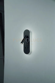 APPLIQUE PLATE A LED NERO LED 8W 3000K 560LM ORIENTABILE