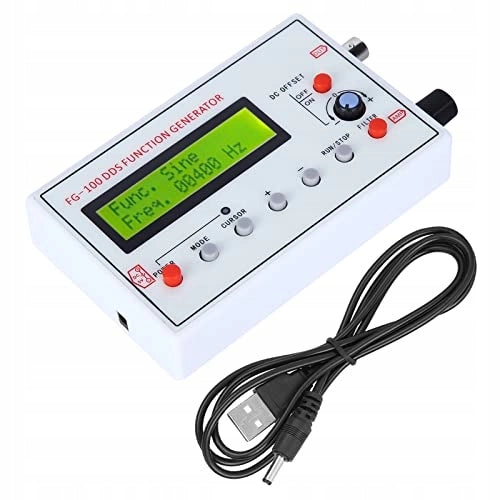 Generatore di Funzioni DDS FG-100 – Alta Precisione 1Hz-500kHz | Compatto e Portatile