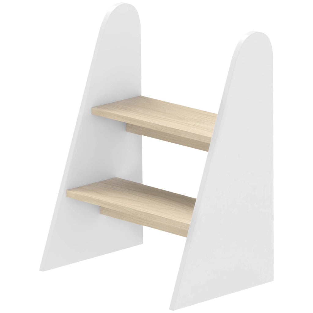 Scalino per bambini ¨C Minimal ¨C bianco in legno 2 gradini 20 kg