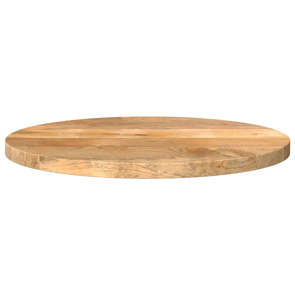 Piano per Tavolo | Superficie Tavolo | Piano Scrivania ? 40x2,5cm Rotondo in Legno Massello di Mango