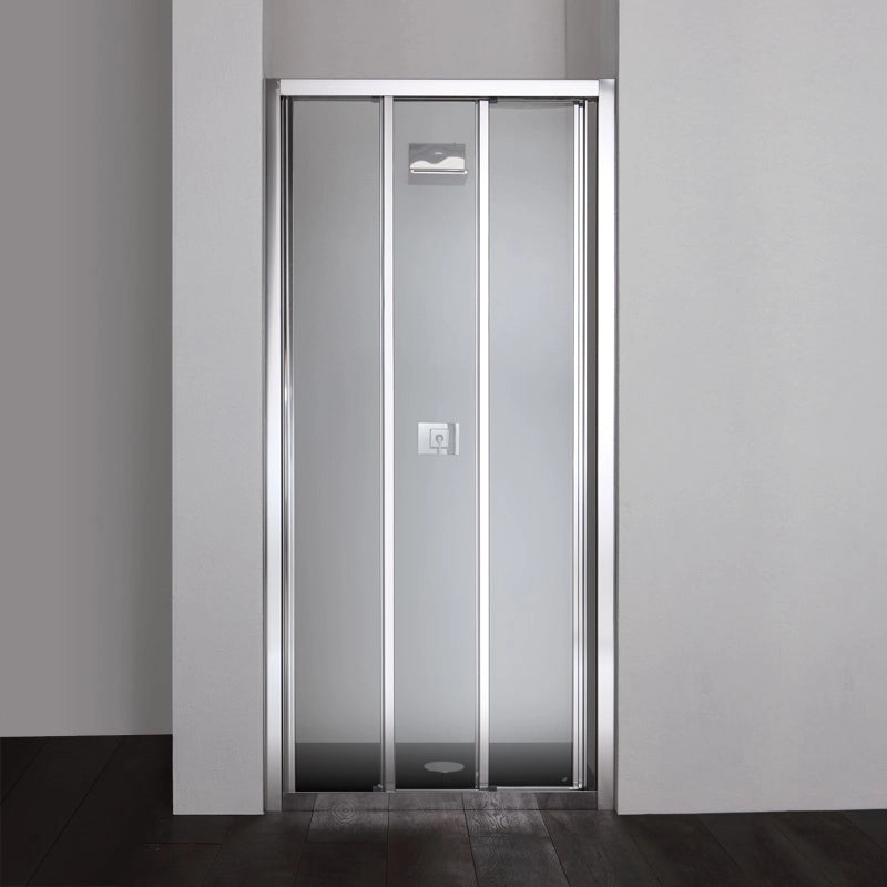 Porta nicchia doccia 110 cm tre ante