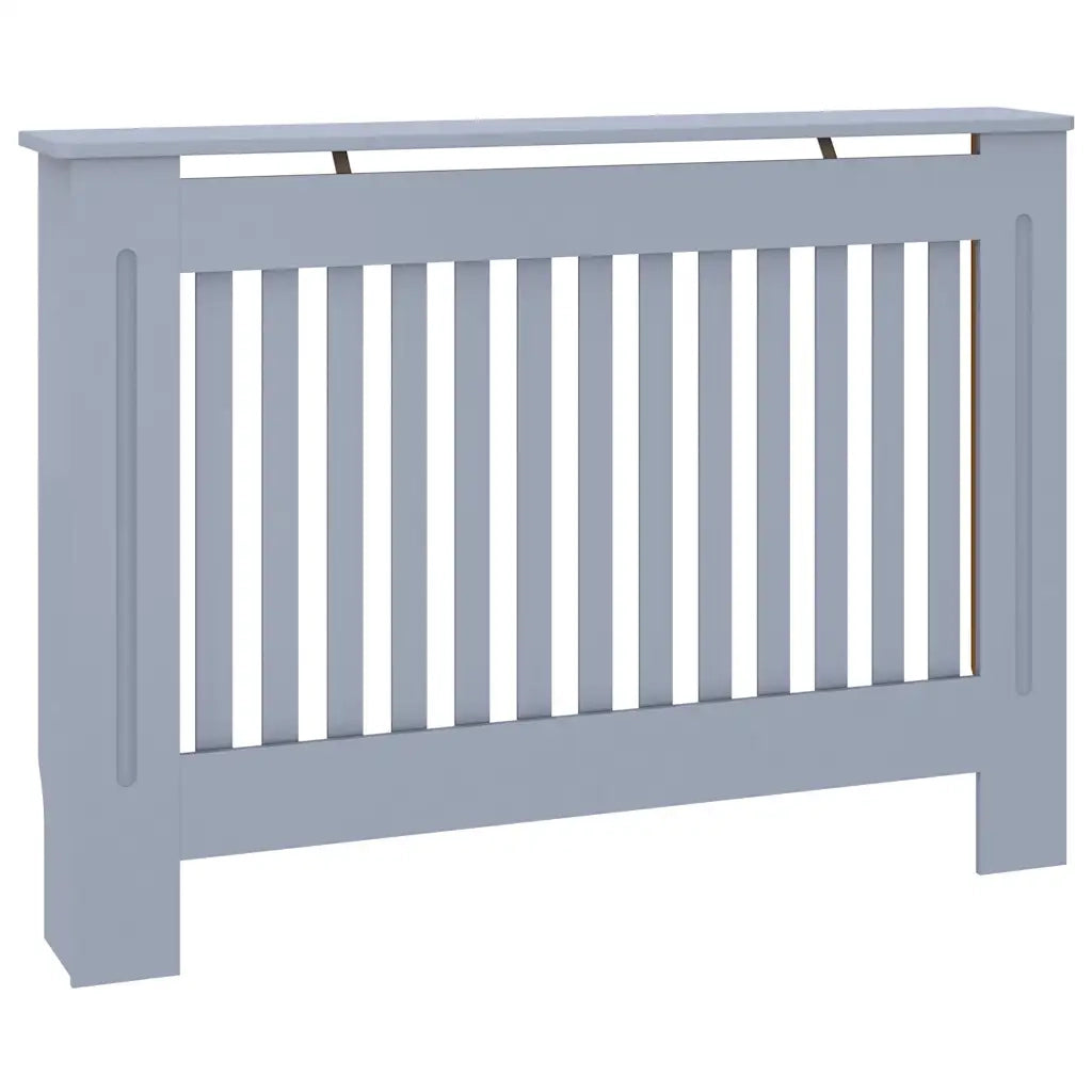 Copertura per Radiatore Grigio 112x19x81,5 cm in Legno Multistrato CFW3203174