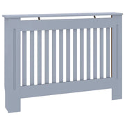 Copertura per Radiatore Grigio 112x19x81,5 cm in Legno Multistrato CFW3203174