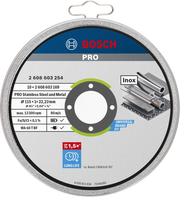 Bosch Standard for Inox Cutting Discs – Set da 10 (Ø 115 mm, 1 mm)