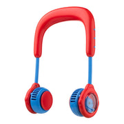 Ventilatore da collo per bambini modello AirSpace Blu / Rosso TechKidz