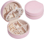 Porta gioielli portatile - 3 strati - Pelle PU - Rosa