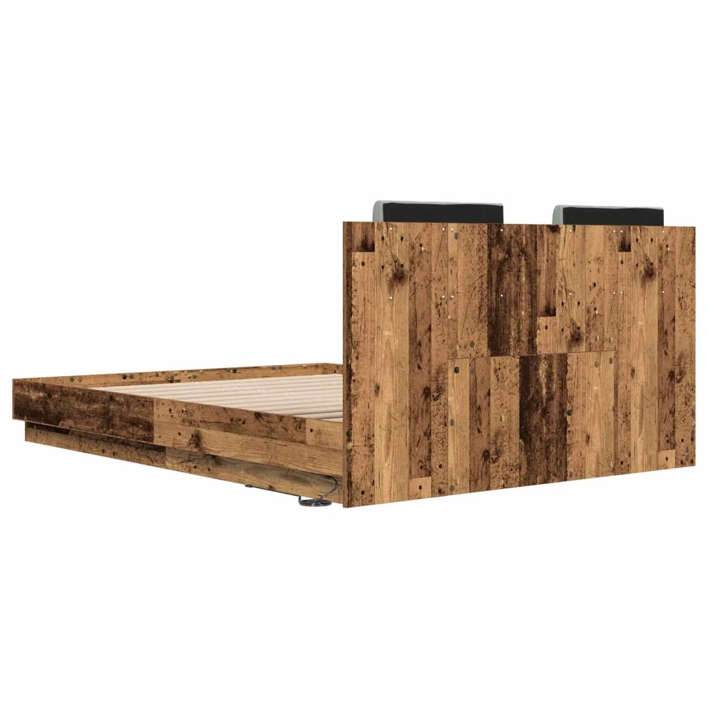 Struttura letto con testata Legno vecchio 150 x 200 cm 3416340
