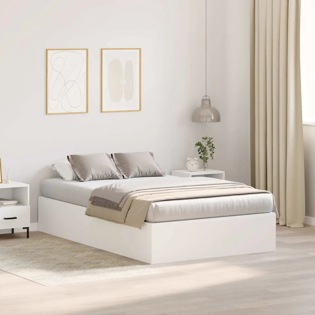 Struttura letto con contenitore Bianco 120 x 200 cm 3335365