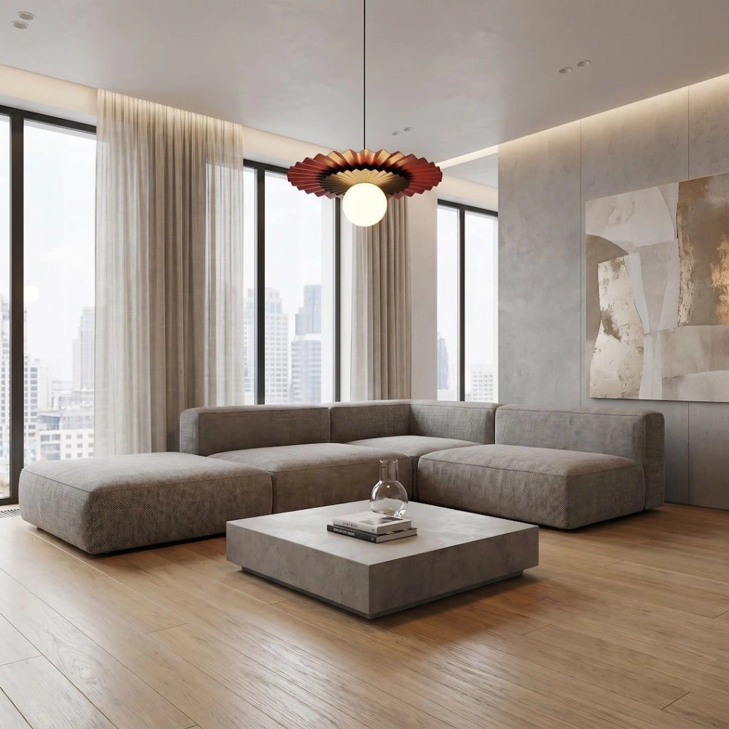 Lampada a sospensione UMBRA Emibig 1xG9 bordeaux nero