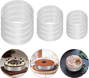Tari rotonde perforate in acciaio inossidabile (12 pezzi)