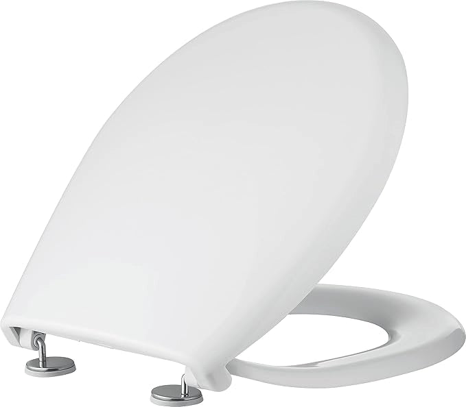Sedile Wc Boxer Termoplastico Bianco con cerniere INOX