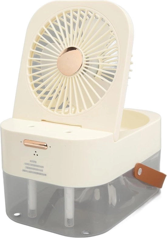 Ventilatore di aria umida con telecomando - 3 velocità - serbatoio di 25 litri - raffreddamento silenzioso - per scrivania - doppia uscita d'aria - 3-in-1