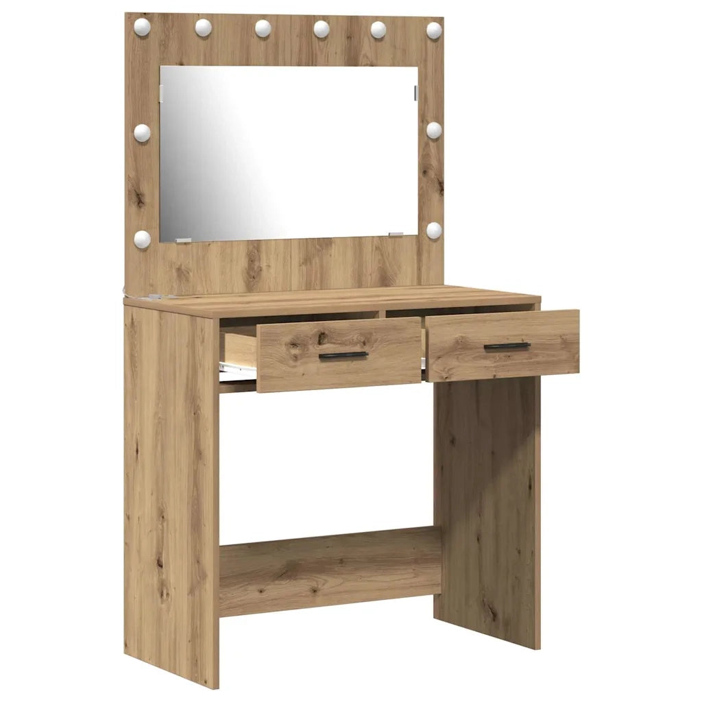 Tavolo da Trucco Rovere artigianale 78,5 x 41 x 135 cm