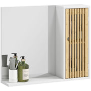Armadietto da Bagno con Specchio e Ripiani ¨C Minimal ¨C Bianco 60x30x