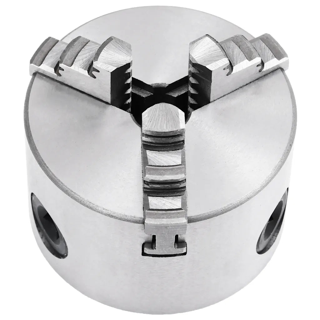 Mandrino per Tornio a 3 Griffe Autocentrante 80 mm in Acciaio CFW7153458