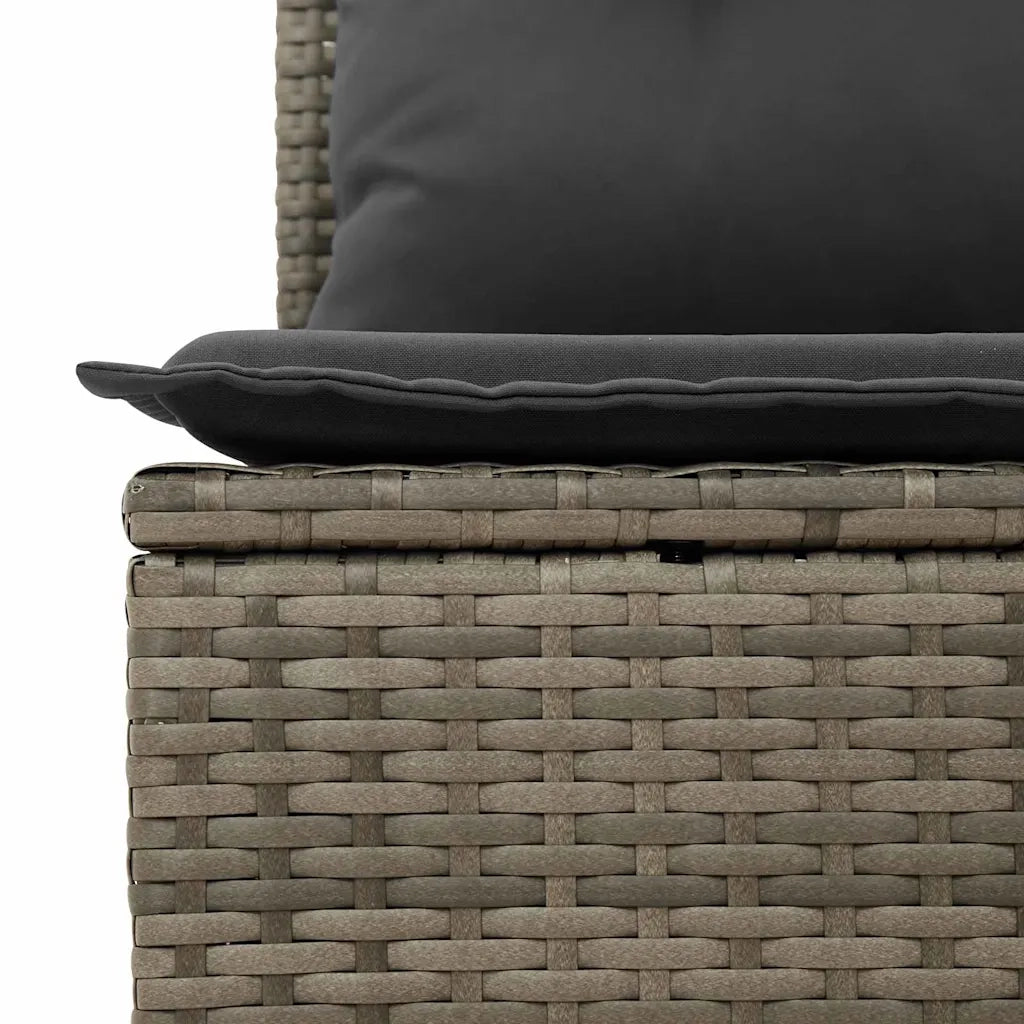 Set Divano da Giardino con cuscino 6 pcs Grigio polyrattan 3348625