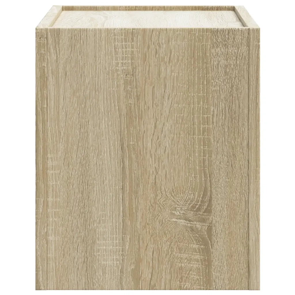 Comodino | Armadio da Notte | Mobiletto da notte a Muro Rovere Sonoma 45x30x35 cm