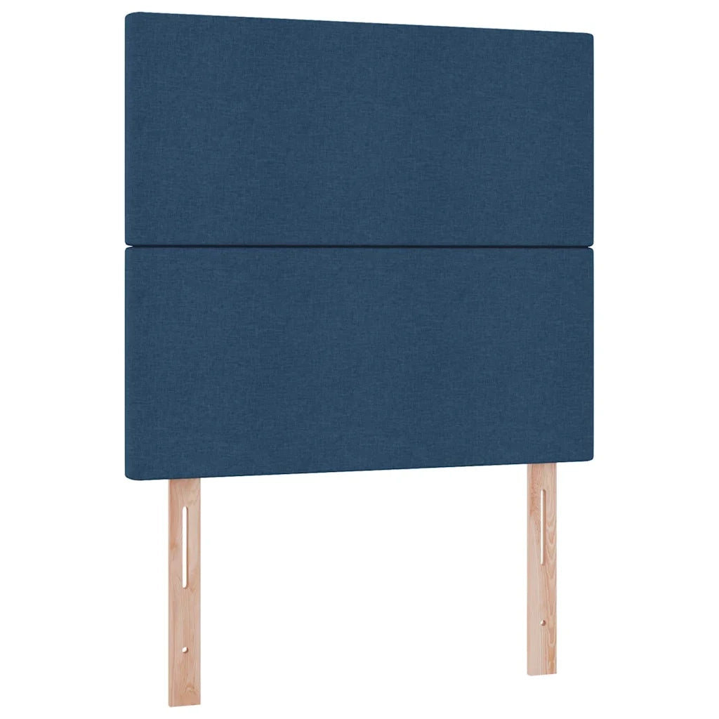 Letto con contenitore e LED con led Blu 90 x 190 cm Poliestere 3372326
