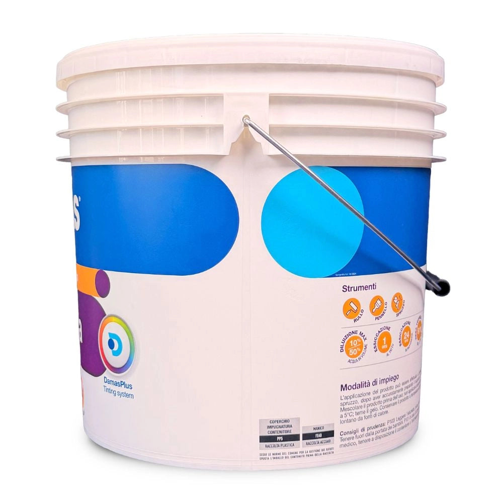 Damas idropittura al quarzo bianca per esterni externa *** formato 5 lt, confezione 1
