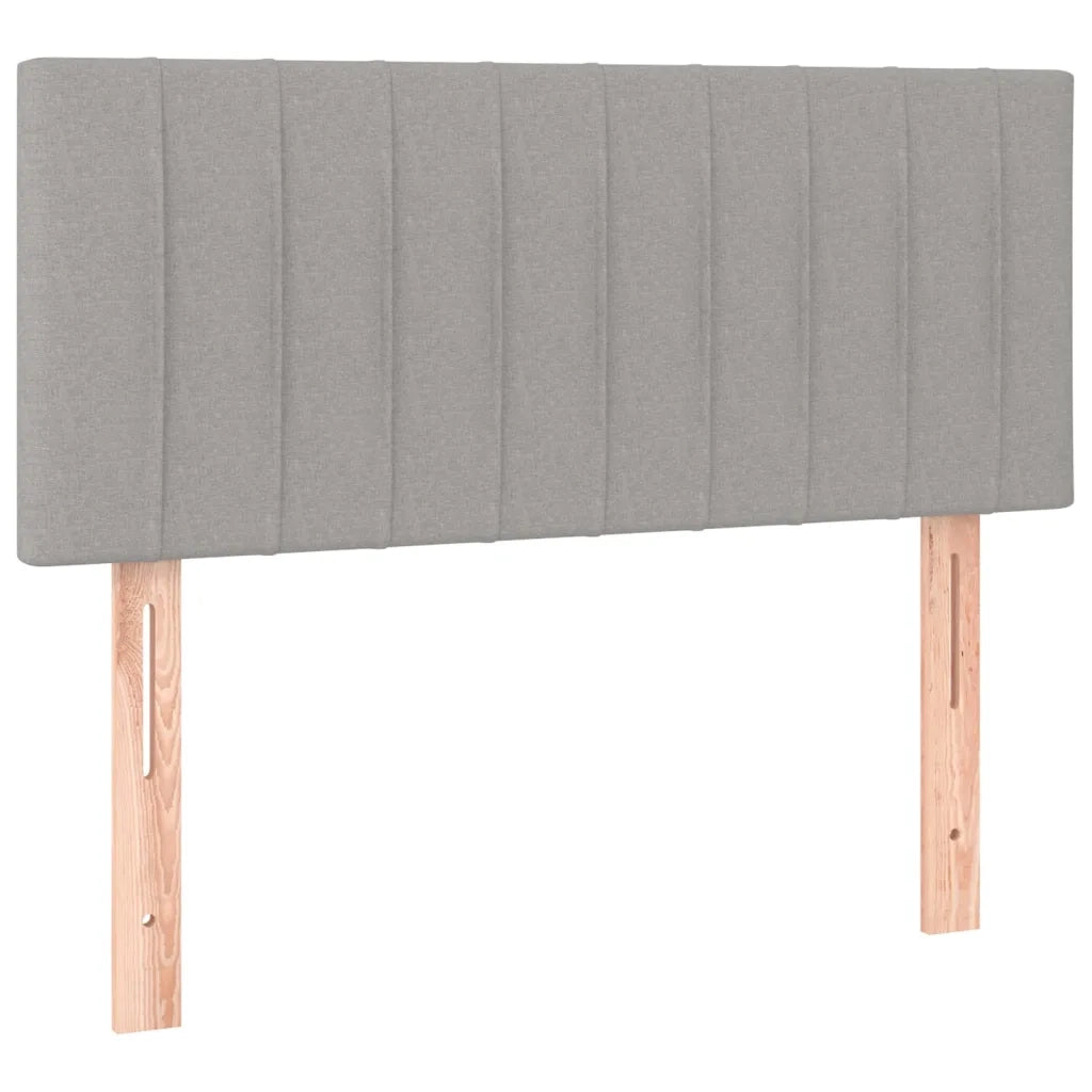 Giroletto a Molle con Materasso-Struttura Letto Grigio Chiaro100x200 cm Tessuto 603256