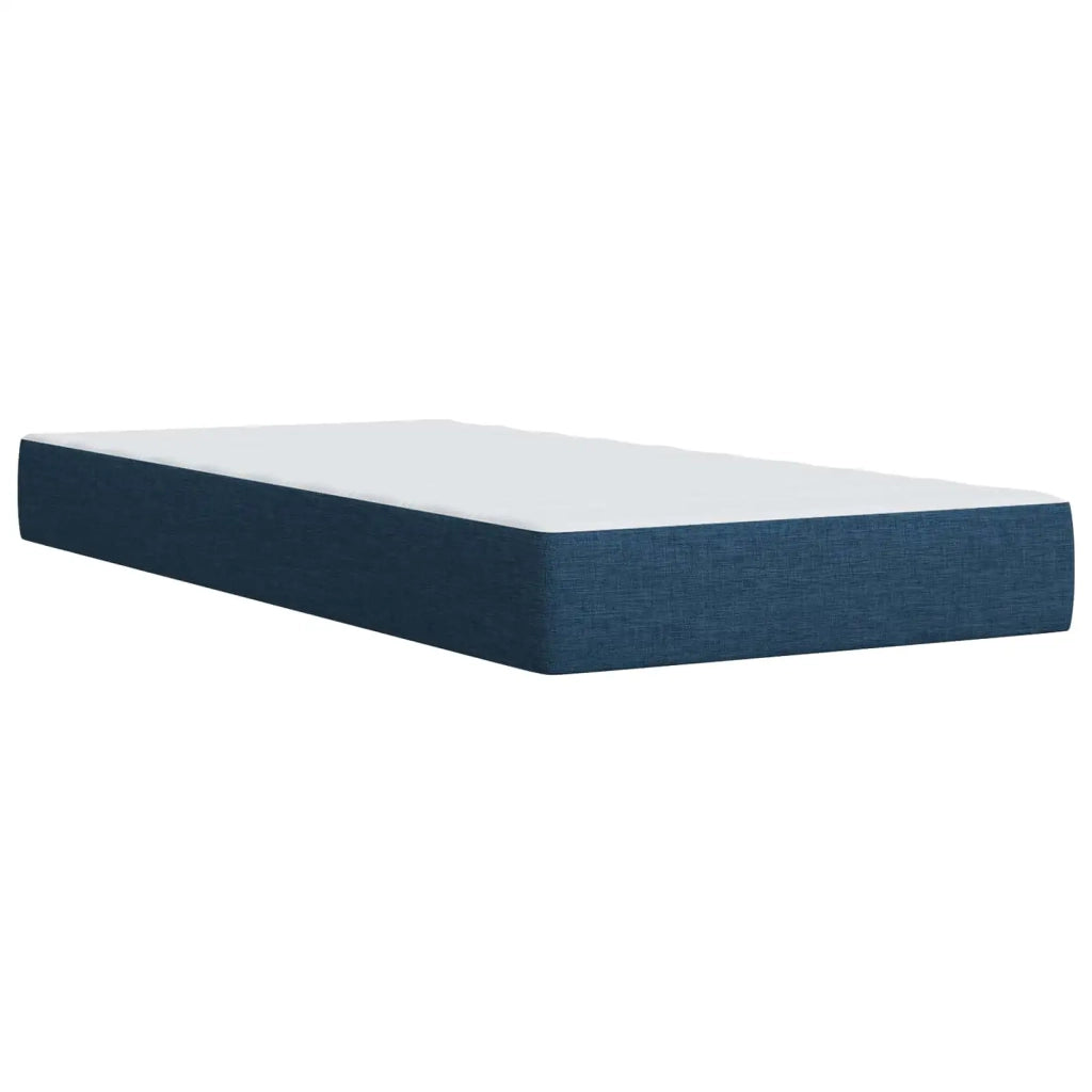 Letto box spring con materasso Blu 90 x 200 cm Tessuto 3454781